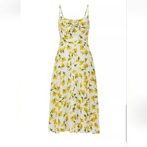 YUMI KIM Women's Lemon Ivory Antonia Pretty Woman Midi Sun Dress NWT Sz 6